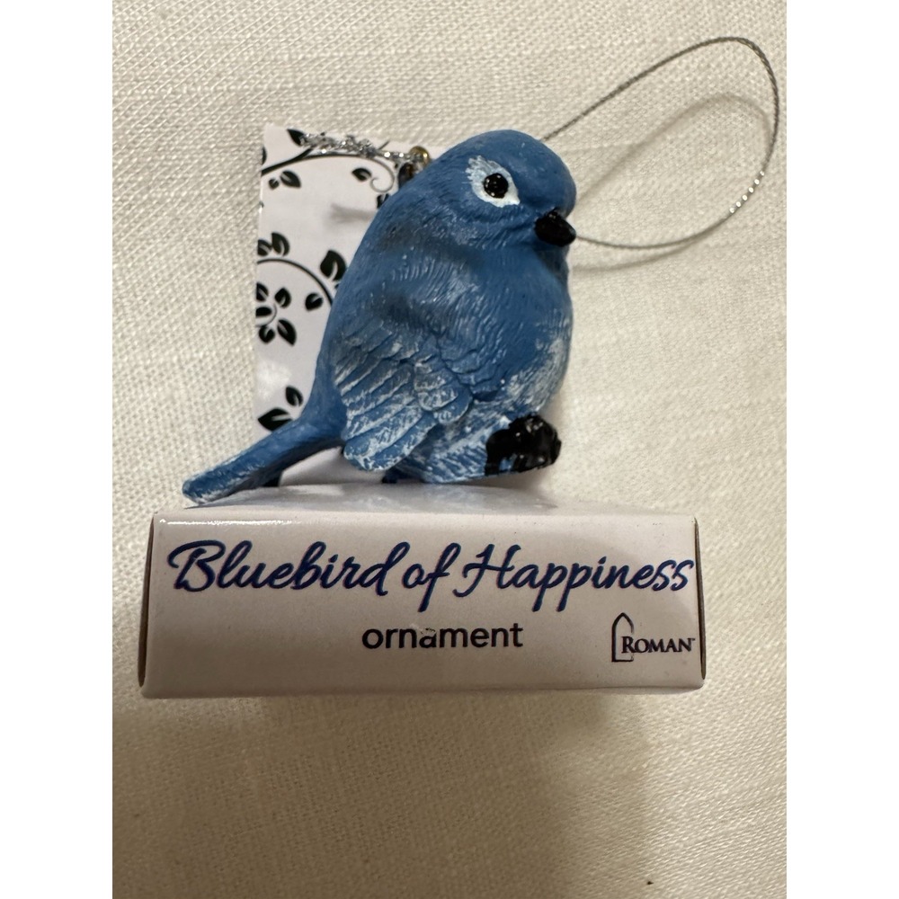 Roman BLUEBIRD of HAPPINESS Christmas Ornament 2019 Bird Decoration New in Box